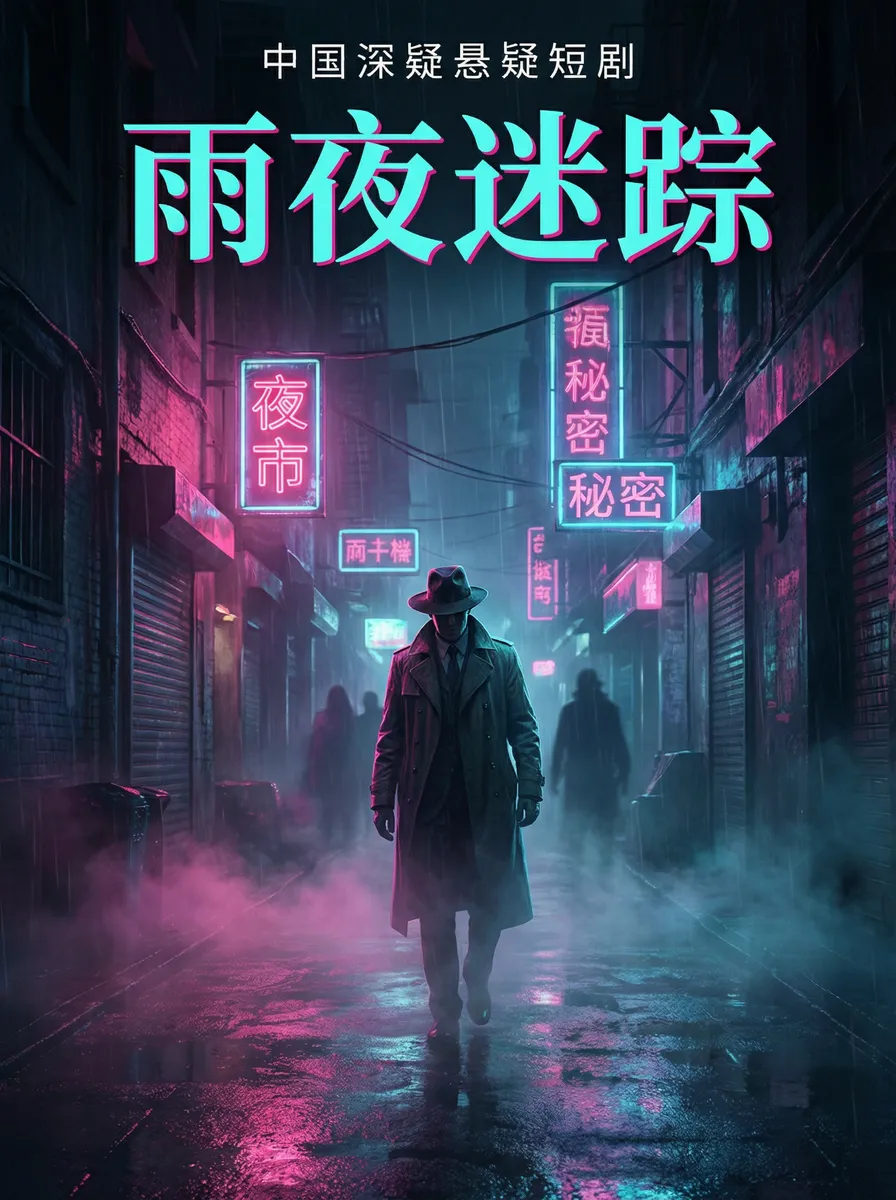 八匹狼影院 悬疑追踪短剧 - 雨夜迷踪海报